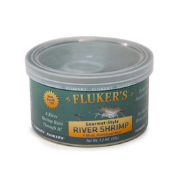 Fluker's Gourmet Canned Food for Reptiles, Fish, Birds and Small Animals, River Shrimp 1.2 oz