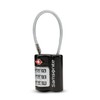 Samsonite Travel Sentry 3-dial Combination Cable Lock, Black, One Size
