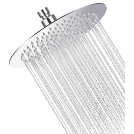 TIDEVAN Rain Shower Head Stainless Steel 10 Inch Rain Shower Head 304 Stainless Steel Rain Shower Head Shower Head Shower Head 360° Adjustable Shower Head Rain Shower with Self-Cleaning Nozzles