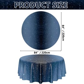 APUXXJUPA 3 Pcs Space Tablecloths, 84 x 84 ''Galaxy Explore Theme Plastic Table Cloth Disposable Use for Kids Outer Space Stars Theme Birthday Decorations