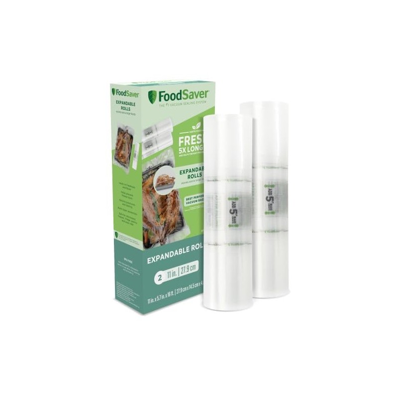 FoodSaver 11" x 16' Expandable Vacuum Seal Rolls (4 Count)