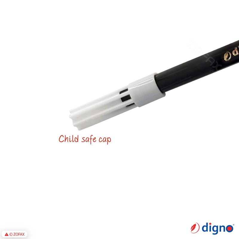 DIGNO SketchStic Felt Tip Pens, BLACK, Pack of 12, Fibre