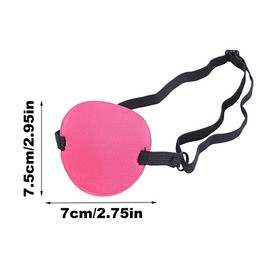 Eye Patch 2 Pairs Eye Patch for Adults Medical with Adjustable Buckle Plain Cotton Eye Patch Medical for Lazy Eye Amblyopia Strabismus for Kids and Adults(Black & Pink)
