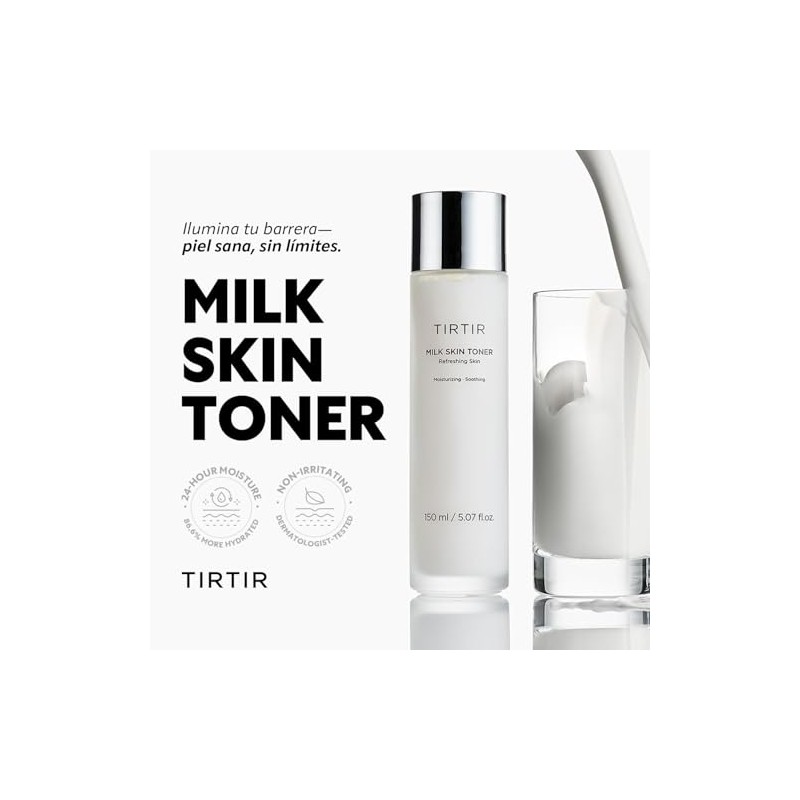 TIRTIR Milk Skin Rice Toner - Deep Moisturizing, Hydrating and