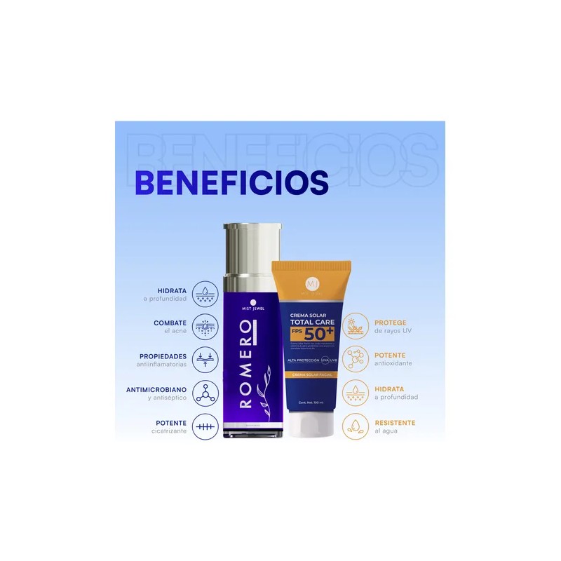 Mist Jewel Pack Crema Solar + Aceite De Romero Essentials
