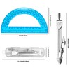 Tdfronien Students Geometry Math Set, Drawing Compass and 6 Inch