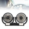 Unbranded Foldable Dual Head Fan Silent Cooling 2 Speeds 360