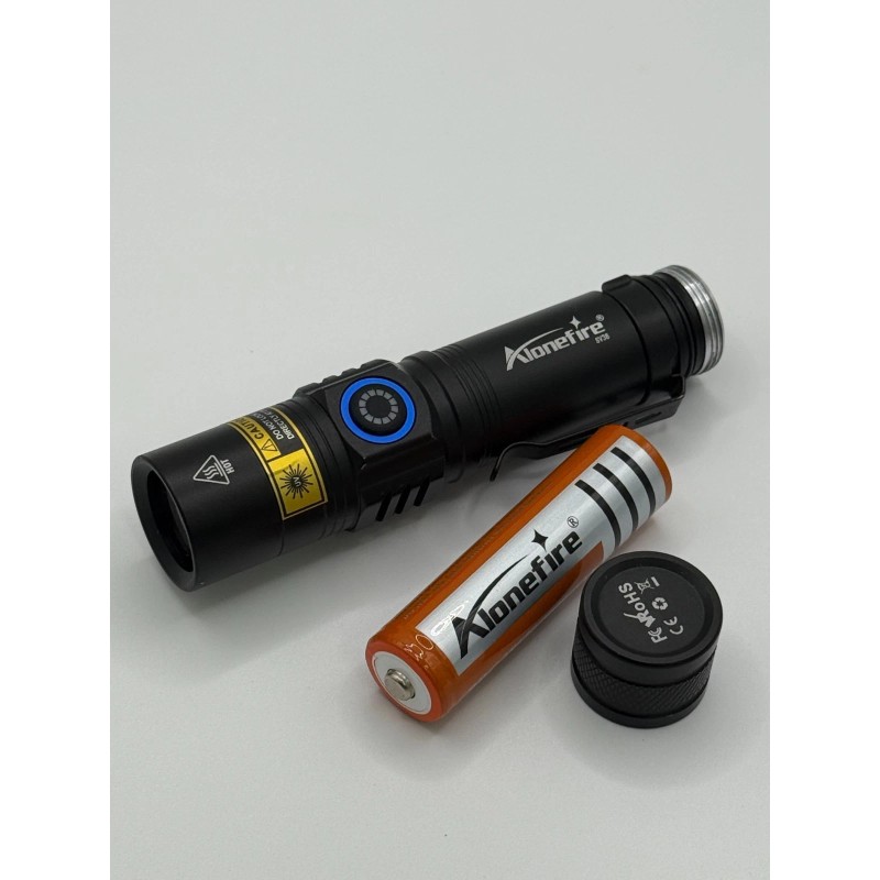 Quittie Outfitters 365nm uv flashlight rechargeable usb c