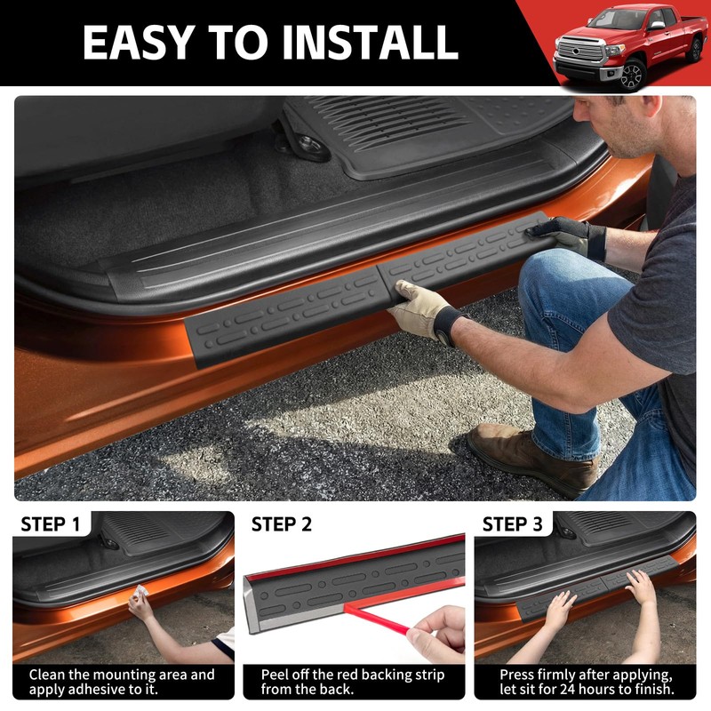Utiiy Door Sill Guards Kit Fit for 2019-2026 Dodge RAM