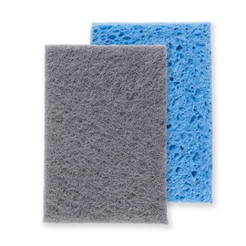 MartiniSPA HYGIENE+ 2 Multipurpose SPONGES with ANTIGRAPHIC Fiber, Blue, Media