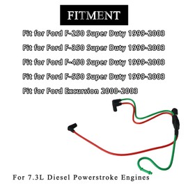 AUPARTIK F81Z-9E498-DA Turbo Emission Vacuum Harness Connection Line for Ford F250 F350 F450 F550 Super Duty 1999-2003 Excursion 2000-2003 7.3L Diesel Powerstroke Vacuum Harness F81Z9E498DA