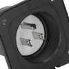 2 Pole 3 Wire Flange Power Inlet Straight Blade Receptacle