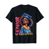 Class of 2025 Senior Afro Black Girl Boys Graduation Design
