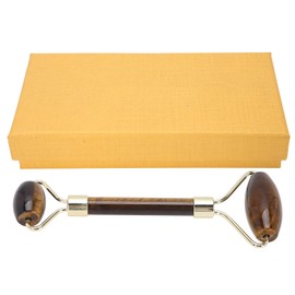 Natural Jade Roller Anti Aging Wrinkles Face Massager Lifting Skin Care Beauty Tool(Obsidian )