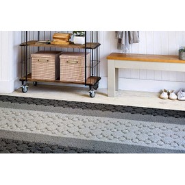 Custom Size Hallway Runner Rug Trellis Brown Color 31 inch Wide Select Your Length Non-Slip (Skid Resistance) Rubber Backing 17 feet x 31 inch (Color Options Available)