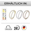 Piercing Ear Helix Conch Clicker Ring Zirconia Titanium Gold Silver