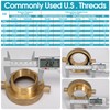 2 PCS 2-1/2" NST (NH) Female x 2" NPT Male