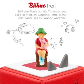 tonies Audio Figures for Toniebox, Astrid Lindgren: Lotta - NA clear, Lotta can cycling / Lotta moves around, audio book for children from 4 years, playing time approx. 56 minutes