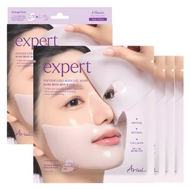 Arial Expert Peptide Collagen Retinol Gel Mask, 4 packs, 1 piece / 아리얼 엑스퍼트 펩타이드 콜라겐 레티놀 겔 마스크, 4개입, 1개