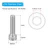 PATIKIL 1/4-20 x 3/8" Hex Socket Cap Head Screw Bolt,