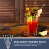 SOGEWO 8" Stainless Steel Cocktail Picks, Bloody Mary Skewers (8inch,