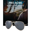 Pro Acme Pilot Sunglasses Women Men 100% Real Glass UV400