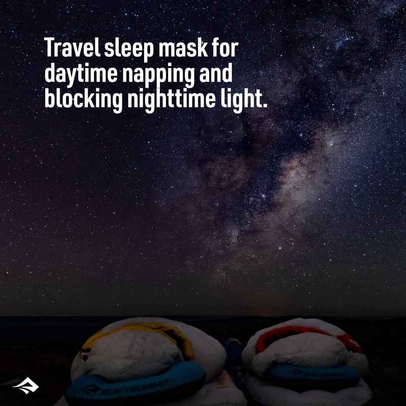 Sea to Summit TravellingLight Eyeシェードトラベルスリープマスク、ハイライズグレー