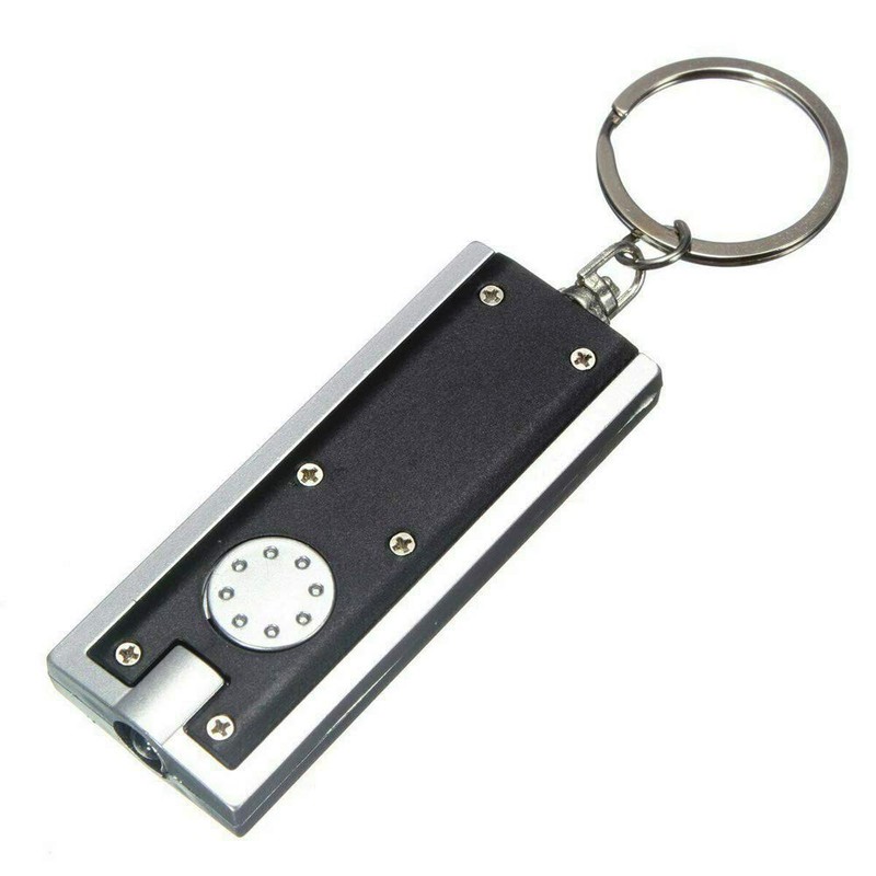 2 x Keyring Torch Super Bright Led 10cm Black and