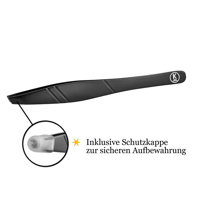 K-Pro Eyebrow Plucking Tweezers Slanted Professional Stainless Steel 1 Piece
