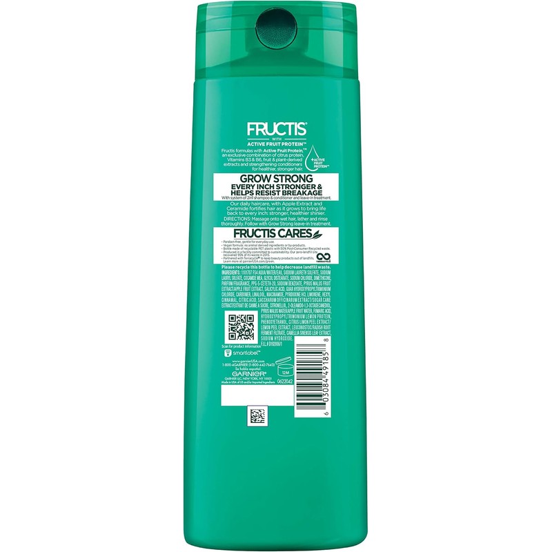 Garnier Hair Care Fructis Grow Strong Shampoo, 12.5 Fluid Ounce