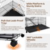 Homey Pet 51 Inch Cat Cages Indoor, Large 4-Tier Cat