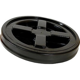 Set of 2 Gamma Seals Lids by Gamma2 (Black) provides airtight / leakproof seal & fits 3.5 - 7 gallon buckets, including 5 gallon buckets