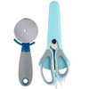BERGNER Q3476 Set of 2 Utensils (Pizza Cutter + Scissors)