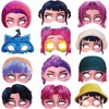 JINLAIYUN 12 mascherine decorative per compleanno, maschera per cartoni animati,