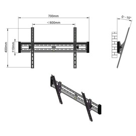 NTQ Flat TV Wall Mount Bracket for Sony XBR-75X800G 75" 4K UHD LED Smart Android HDR TV