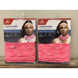 Mission 2 Mission Enduracool Fitness Multi-Cooling Neck Gaiter Face Cover Hot Pink NEW!