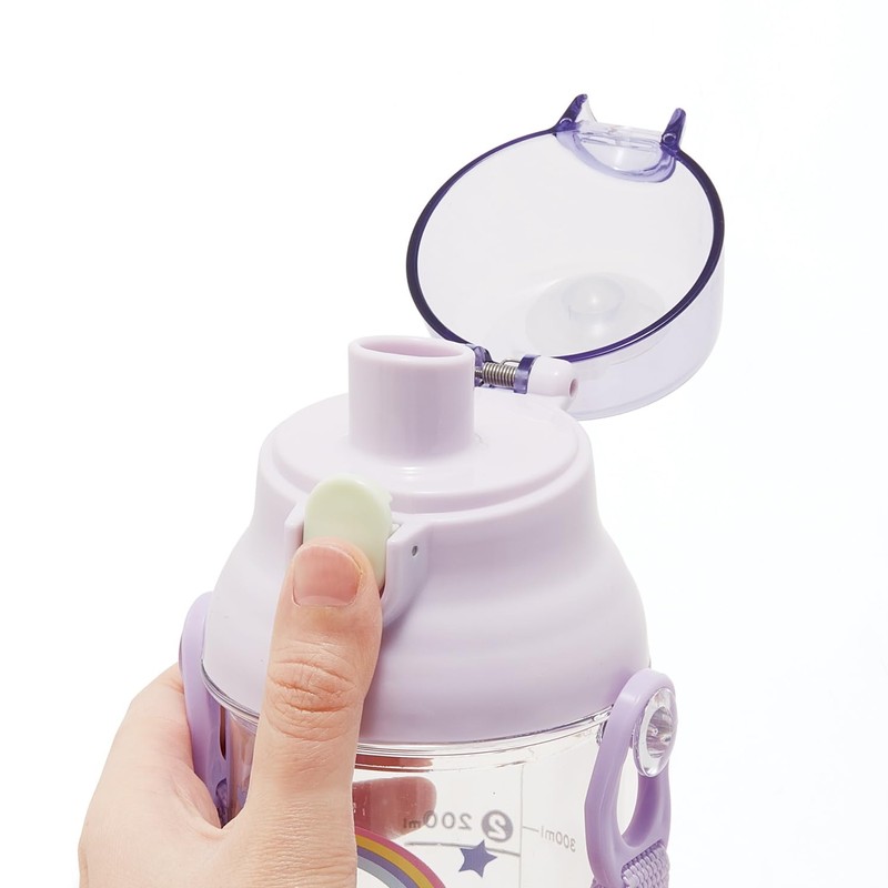 Skater PSB5TRC-A Kids Clear Plastic Water Bottle 480ml Graduated Hydration