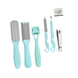 Gogogmee Pedicure Tool Set Piece Foot File Kit Callus Remover Comfortable Handle