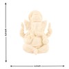 Lavanaya Silver White Marble Look Ganesha Idol Showpiece for Home