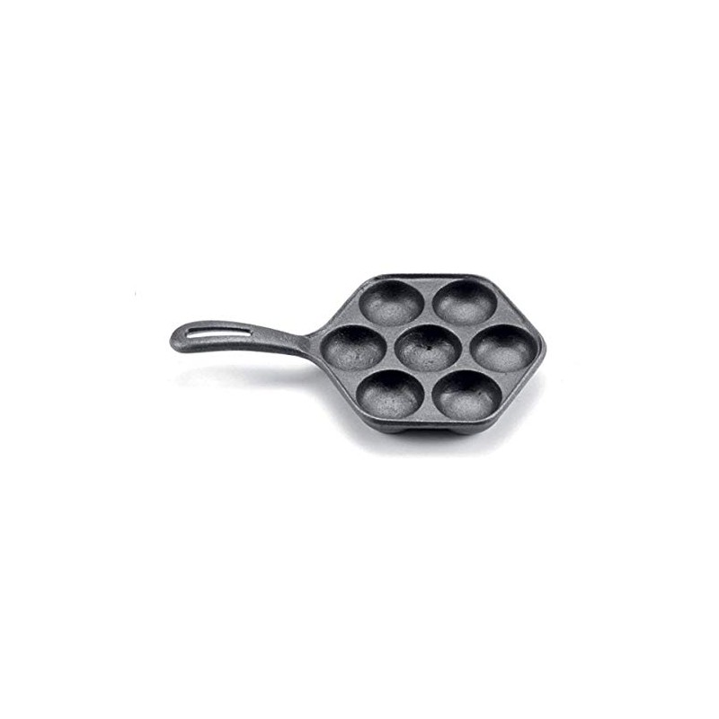 SCI Scandicrafts 7-Cup Aebeleskiver Pan, Cast Iron