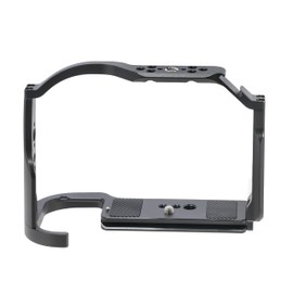 FOTGA Camera Cage for Canon EOS R5 Mark II Camera, Aluminium Cage Stabiliser Rig with Nato Rail, Cold Shoe, 1/4"-20 Screw, 3/8"-16 Holes for Arri Grip, Quick Release Plate for Arca Tripod