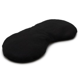 Eye Pillow, Cooling Mask & Cooling Pad for the Eyes. The Natural Alternative to Gel Eye Mask with Linseed - Colour: Black