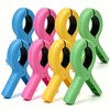 8 PCS Beach Towel Clips for Sun Loungers, Strong Grip