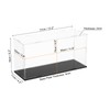uxcell Acrylic Clear Display Case for Collectibles Self-Assemble Display Boxes
