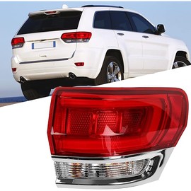 Huray Right Outer Tail Light for Jeep Grand Cherokee 2014-2021 Passenger Side Tail lamp Assembly Replacement Taillight Accessory (Laredo/Limited/Overland/Summit)