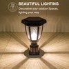 FUDESY Solar Lamp Post Light Outdoor, Waterproof LED Fence Post