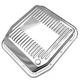SPP 1980-1993 Ford A.O.D AOD Transmission Pan With Bolts Mustang F150 Steel Chrome