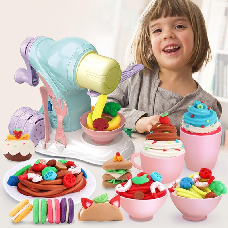 DIY Dough Noodle Maker Ice Cream Machine Mold Play Toy