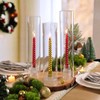 NITIME 9 Set Hurricane Glass Candle Holders for Taper Candles,