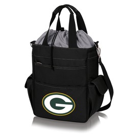 PICNIC TIME Black Green Bay Packers Activo Cooler Tote